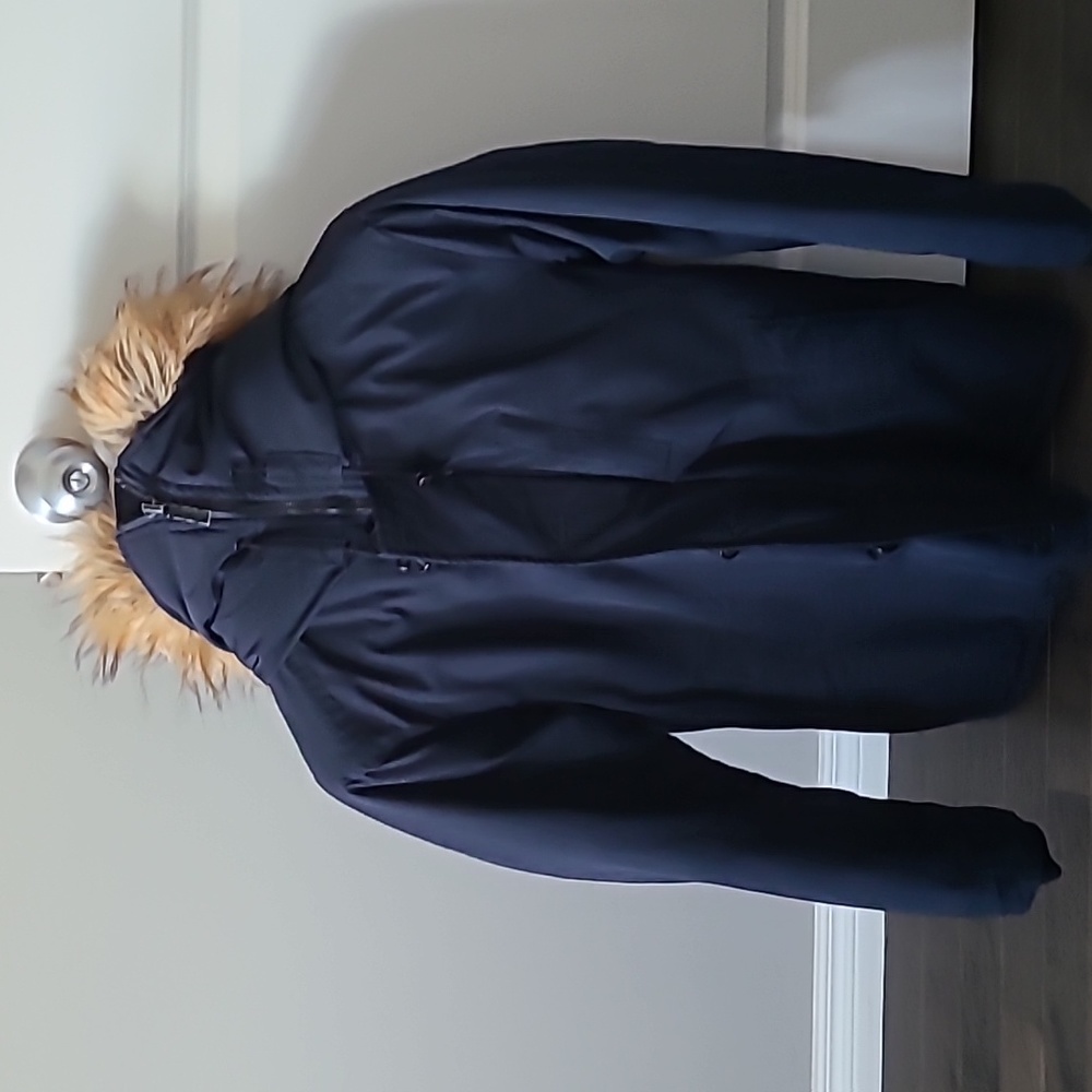 Mens Zara winter jacket with fur hood size m